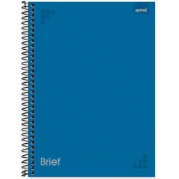 Caderno Universitário Capa Dura 1X1, 80 Folhas, Azul PT 1 UN