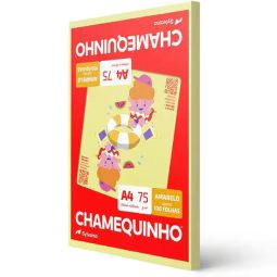 Papel Sulfite Chamequinho Amarelo, A4 75g 210x297mm