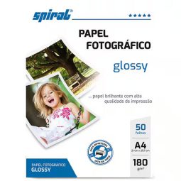 Papel fotográfico A4, 180g, glossy paper G180-50