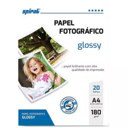 Papel fotográfico A4, 180g, glossy paper, G180-20