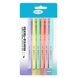 Marca Texto, 6 cores em tom pastel, Oval - BT 6 UN
