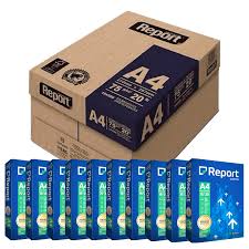 Papel Sulfite Suzano Report A4 75g/m2 - 10 Pacotes Branco